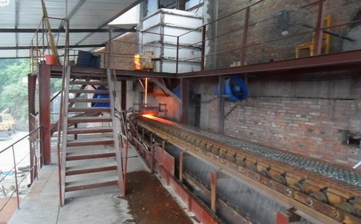 高純固體水玻璃節能爐窯和配套自動化設備